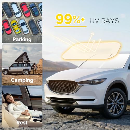 Mazda CX5 Sunshade, Windshield Sun Shade for 2017-2026 CX-5 - Product Imagery