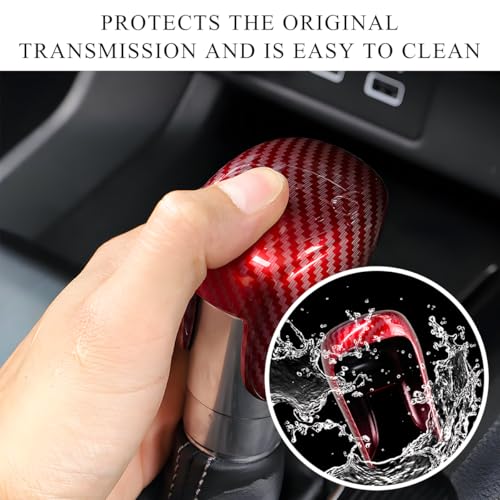 povtii Car Shift Knob Cover, Shifter Cap for CRV HRV 2023 2024 - Product Imagery