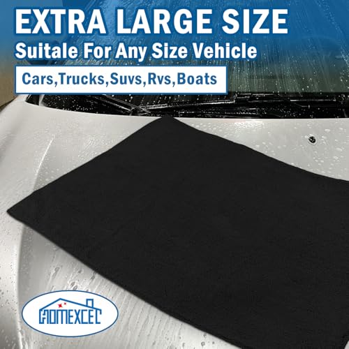 HOMEXCEL Professional Large Microfiber Car Drying Towels 2 Pack, - Product Imagery