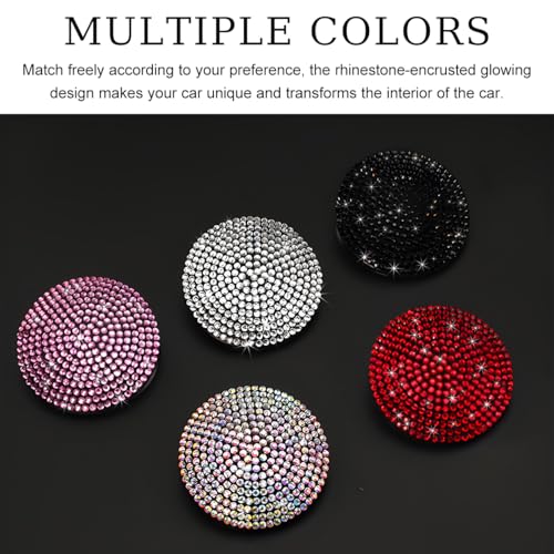 povtii Car Start Stop Button Cover, Anti-Scratch Bling Push - Product Imagery