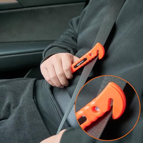 Amazon Basics Emergency Escape Tool, Window Breaker and Seatbelt - Product Imagery