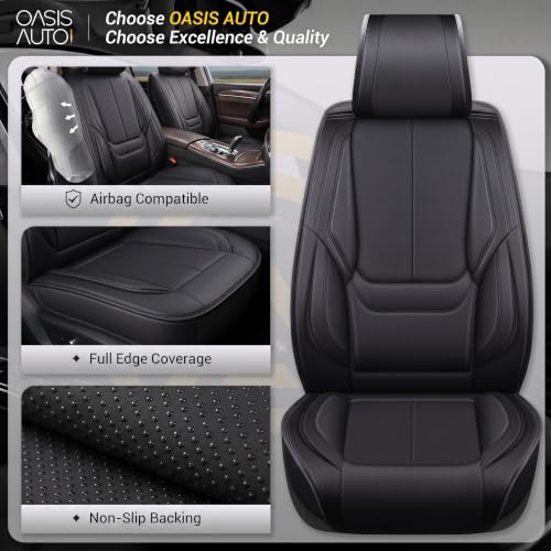 Seat Covers Full Set, Black Seat Covers for Cars 5 Seats, Car - Product Imagery