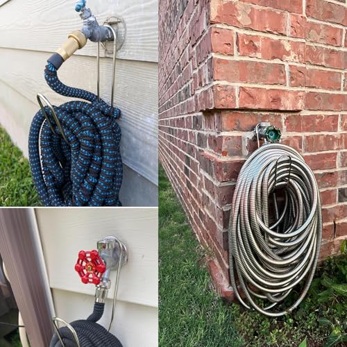 Garden Hose Holder Water Hose Hanger Wall Mounted,304Stainless - Product Imagery