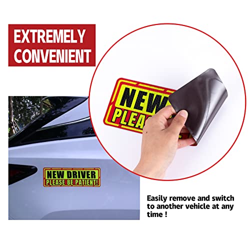 SINGARO New Driver Magnet for Car, 3Pcs Magnetis Automobile - Product Imagery
