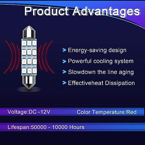 NTNEV 24PCS LED Interior Replacement Bulbs, Interior Car Lights, - Product Imagery