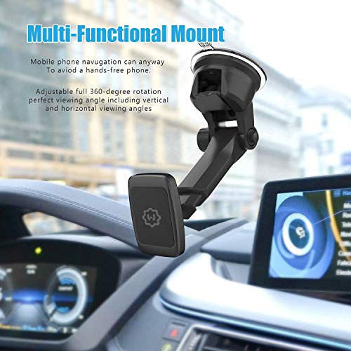 WixGear Universal Magnetic Car Mount Holder, Windshield Mount - Product Imagery