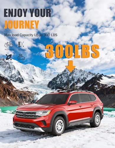 KINGGERI 300lb Roof Rack Cross Bars for Volkswagen VW Atlas - Product Imagery