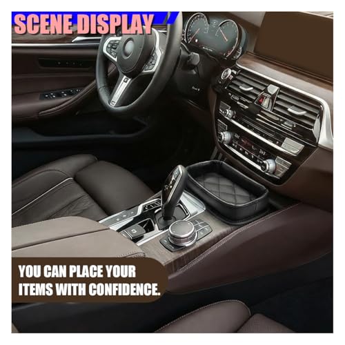 Craedli Car Dashboard Storage Tray, Multifunctional Leather Auto - Product Imagery