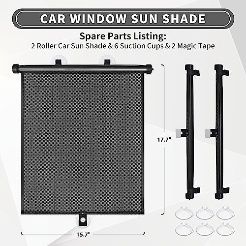 Sfee Car Window Shade for Side Windows, 2 Pack Sun Shade - Product Imagery