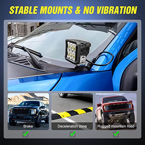 Nilight Ditch Light Brackets for Ford Raptor 2017-2023 F-150 - Product Imagery