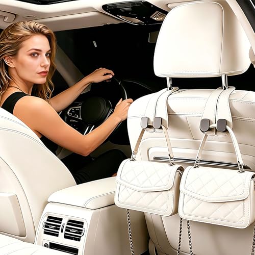car purse hook seat headrest leather car hook for purse and bag - Product Imagery