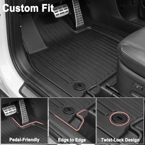 KARPAL Floor Mats for 2020-2025 Hyundai Palisade 7/8 Passenger - Product Imagery