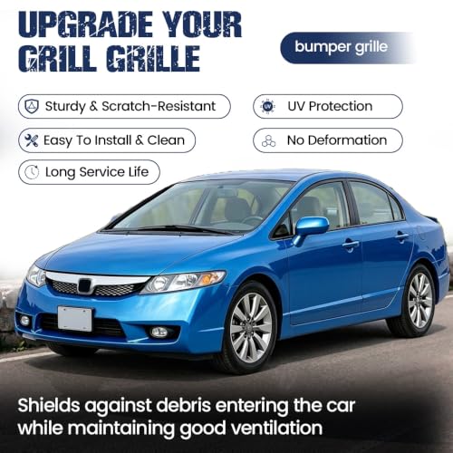PIT66 Front Bumper Upper Grill Grille, Compatible with Honda - Product Imagery