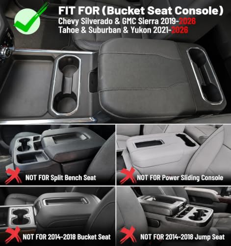 Center Console Armrest Cover for Chevy Silverado/GMC Sierra - Product Imagery