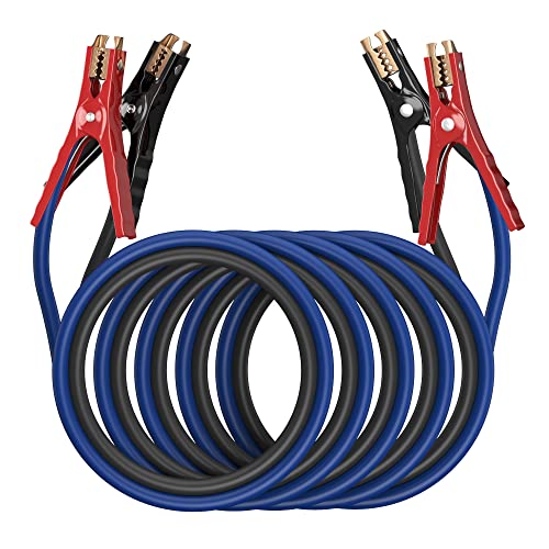 EXTRESPO Heavy Duty Jumper Cables - 4 Gauge 20 Feet 600Amp - Product Imagery
