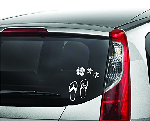 Enjoy It Beach Car Stickers, 9 Pieces, Outdoor Rated Vinyl - Product Imagery