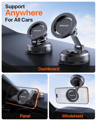 Miracase for MagSafe Car Mount[3800gf Strong Magnet & 90+LBS - Product Imagery