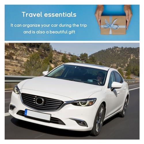 Dickno Sunglasses Holder for Car Sun Visor, Magnetic Leather - Product Imagery