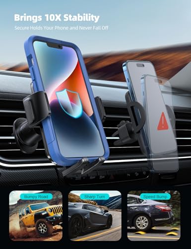 Lamicall 2026 Wider Clamp & Metal Hook Car Phone Holder Vent - Product Imagery