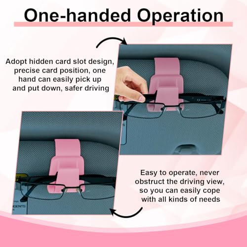 BFXM 2Pcs Sunglass Holder for Car Visor - Product Imagery