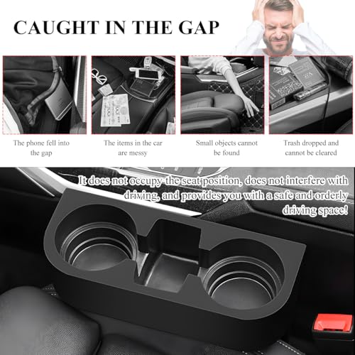 DXNQ Car Cup Holder Gap Filler Organizer, Multifunctional Auto - Product Imagery