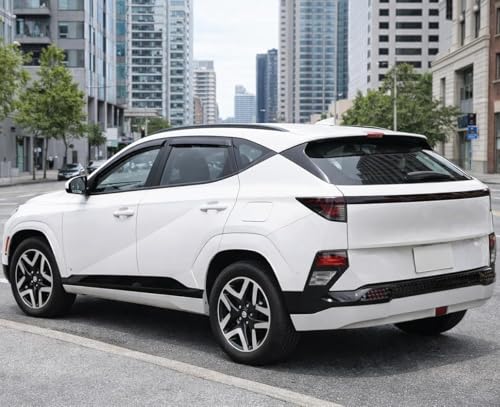 2024-2026 Tape-On Rain Guards Compatible with Hyundai Kona Side - Product Imagery