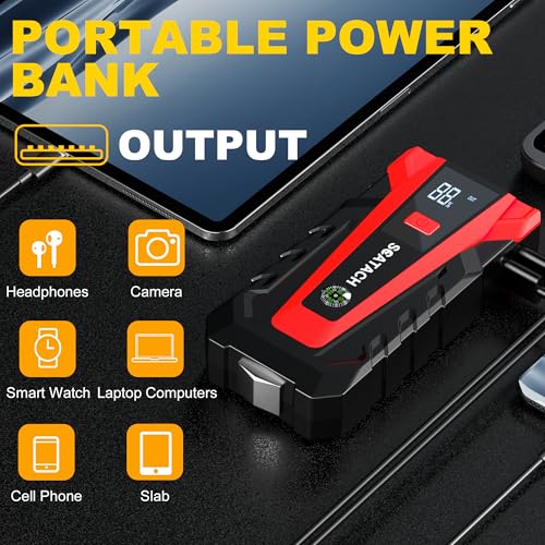 Scatach 3000A Car Battery Jump Starter,12V Jump Starter Battery - Product Imagery