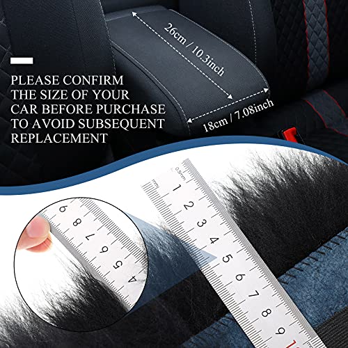 Frienda Furry Armrest Cover Auto Center Console Cover Car Soft - Product Imagery