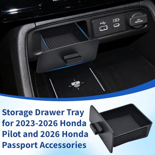 Center Console Storage Tray for 2023-2026 Honda Pilot & 2026 - Product Imagery
