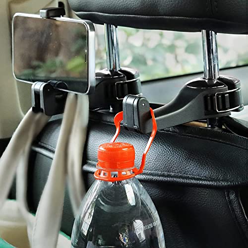 TOOVREN Upgraded 2 Pack Car Headrest Hidden Hook 2 in 1 Car Seat - Product Imagery