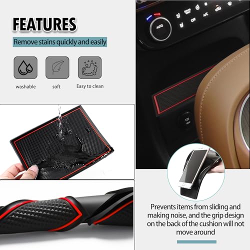 SHAOHAO for 2026 Hyundai Palisade Door Slot Mats Fit for 2026 - Product Imagery