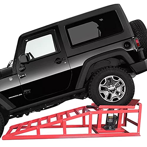 2PCS Auto Car Truck Service Ramps Lifts, 10000lbs Heavy Duty - Product Imagery
