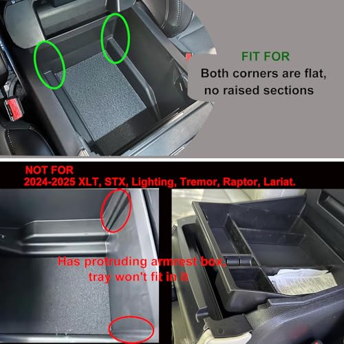 Zxiaochun Center Console Organizer for 2021-2024 Ford F150 - Product Imagery