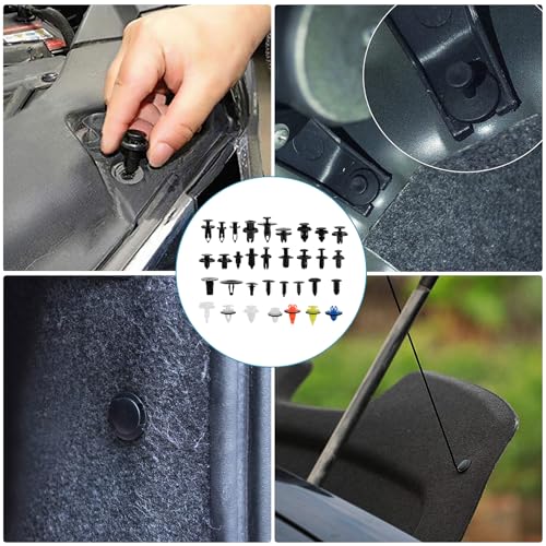 1365Pcs Car Push Retainer Clips Body Clips Plastic Fasteners Kit - Product Imagery