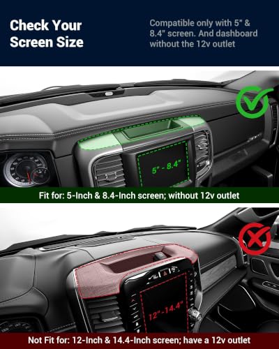 Dashboard Organizer Fit for Dodge RAM 1500/2500/3500 2013-2018 - Product Imagery