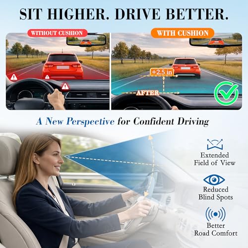 Lofty Aim Car Seat Cushion, Memory Foam Car Seat Cushions for - Product Imagery