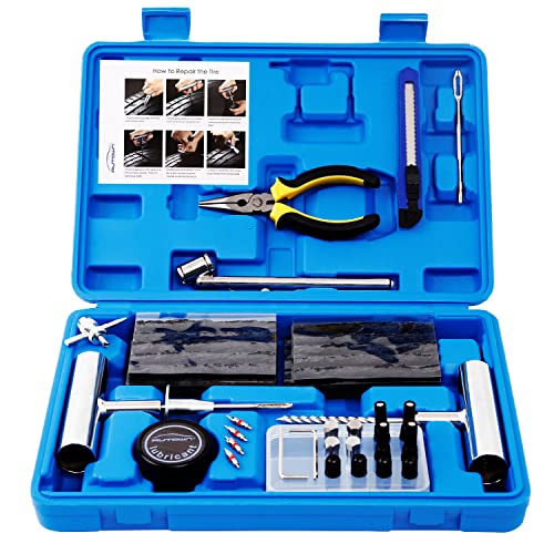 AUTOWN Flat Tire Repair Kit 68pcs, Heavy Duty Tire Plug Kit to - Product Imagery