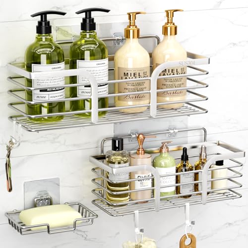 Yougai Shower Caddy, Shower Organizer with Soap Holder and - Product Imagery