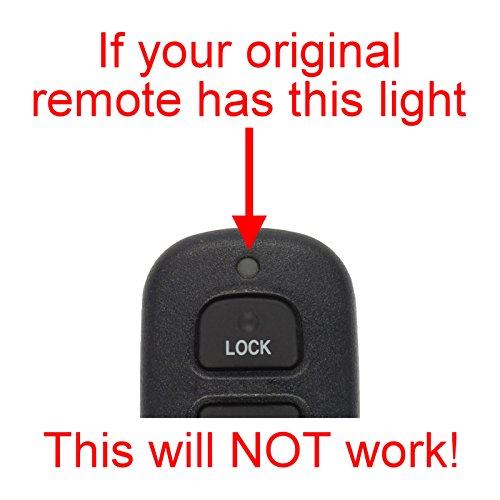 2X Key Fob Keyless Entry Remote Replacement for Toyota HYQ12BBX - Product Imagery