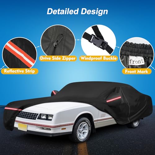 QUNSUNUS Car Cover for Chevy Monte Carlo 1970-1972 & 1978-1988 - Product Imagery