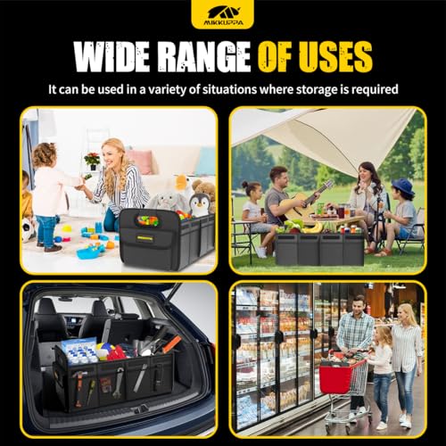 MIKKUPPA Car Trunk Organizer - 70L Collapsible SUV Trunk - Product Imagery