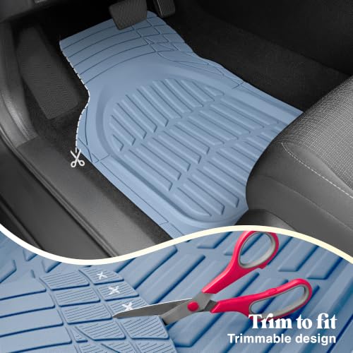 Carbella FlexTough LITE Rubber Car Mats Full Set - All Weather - Product Imagery