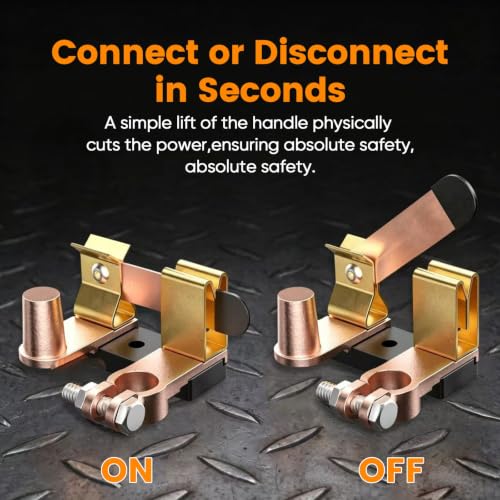 Top Post Knife Blade Master Switch 12V 24V Battery Disconnect - Product Imagery