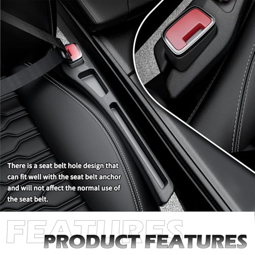 2PCS Car Seat Gap Filler Organizer Storages Phone Key Avoids - Product Imagery