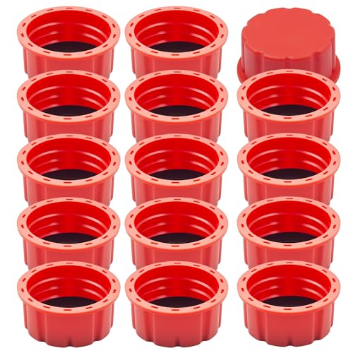 15 PCS Gas Can Caps, 1/2.5/5/10 Gallon Gas Can Cap Replacement - Product Imagery