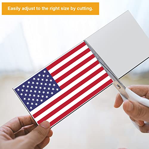 4Pcs 12" X 4" Bumper Sticker Magnets, Flexible Magnetic Bumper - Product Imagery