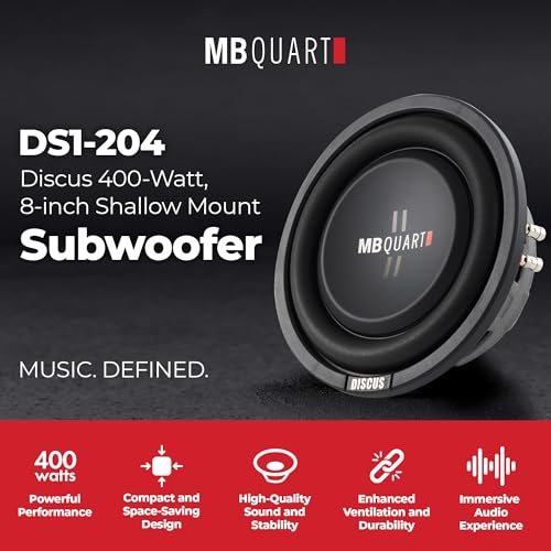MB Quart 8 Inch 400 Watt MAX 200 Watt RMS 4 Ohm Dual Voice Coil - Product Imagery