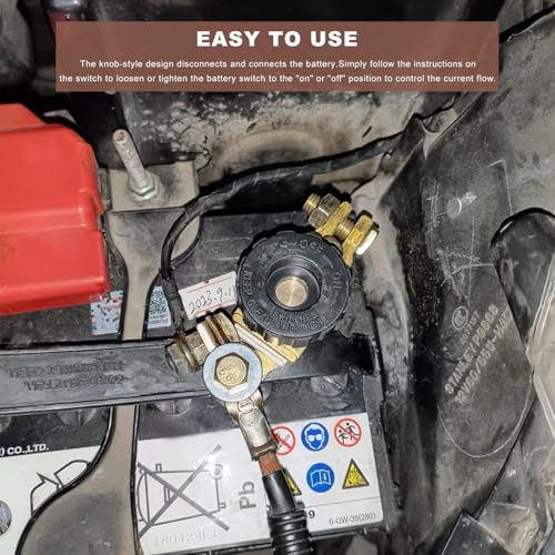 Sun Walker Top Post Battery Disconnect Switch, 12V/125A - Product Imagery