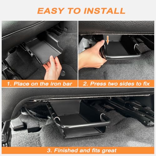 Front Under Seat Tray Compatible with 2018-2026 Jeep Wrangler & - Product Imagery