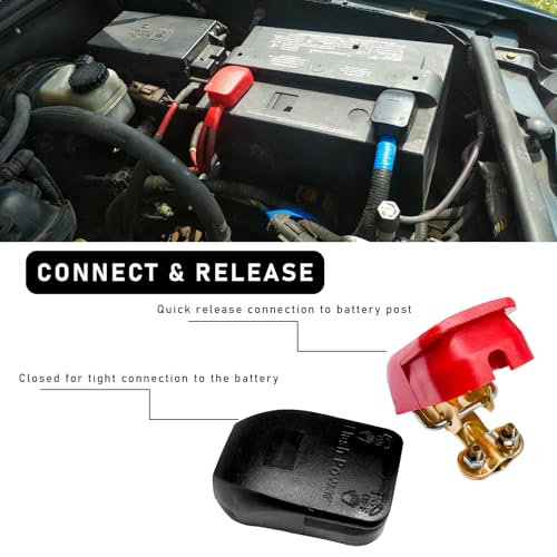KVAEY Quick Release Connectors Battery Terminal Clamp, Quick - Product Imagery